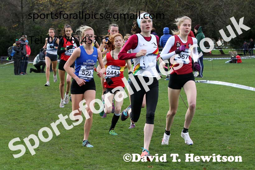 Womens under-17s and under-20s, European Cross Country Championships Trials, Sefton Park, Liverpool. Photo: David T. Hewitson/Sports for All Pics
